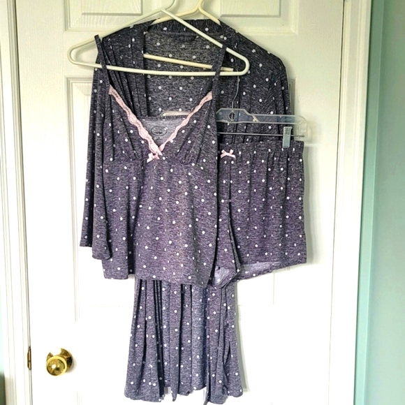 Laura Ashley Other - Laura Ashley Women's Polka-Dot Pajamas Set (3 pieces)